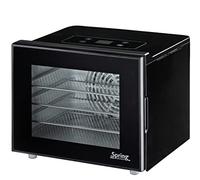 Spring Essiccatore Basic 30, 0 × 25, 5 21, cm, sistema di essiccazione orizzontale da 35 °C a 70, timer 1 finestra 24 ore con griglia di essiccazione e vassoio per pelle di frutta, 3812407001, acciaio
