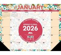 Spring Floral 2026 22 X 17 Large Monthly Deskpad BOOK NUOVO