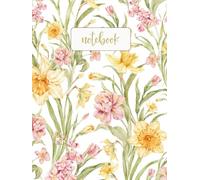 Spring Floral Noteboo: Watercolor Yellow and Pink Flower Journal | Aesthetic Lined Notebook for Women and Girls | 6x8 Softcover, 120 Pages