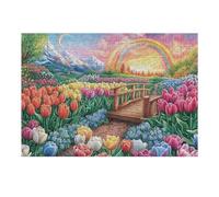 Spring Flower Field Stream Puzzle 300 Pezzi Per Ragazzi Happy Time Gioco Educativo Creativo Intelligenza E Manualità Idea Regalo Per Figlio A Compleanno 300 PCS