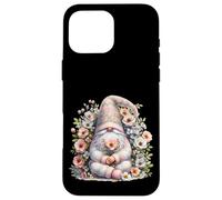 Spring Flower Gnome Grandpa Graphic For Women Floral Flower Custodia per iPhone 16 Pro Max