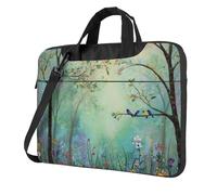 Spring Forest - Borsa per laptop da 15,6", con tracolla, portatile, antiurto, protettiva, per donne e uomini, Multicolore, 13 inch