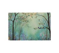 Spring Forest - Set di 6 tovagliette rettangolari resistenti al calore, antiscivolo, per tavolo da pranzo, casa, ristorante, ufficio, 30,5 x 45,7 cm