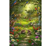Spring Garden 500 Piece Jigsaw Puzzles for Adults, Colourful, Challenging & Brainteasing Adult puzzles 500 Pieces Animals, Fun jigsaws for The Whole Family 20x15 inch