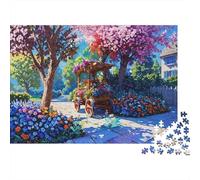 Spring Garden Cart 1000 Pezzi Cartolina Premium Pacchetto Puzzle Senior Jigsaw Entusiasti Difficile Sfidante Decorazione Murale Pacchetto Valore 70x50cm/1000pcs