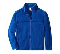 Spring&Gege Ragazzo Giacce in Pile Polare con Zip Fleece Jacket Tinta unita all'aperto per Bambino, blu reale, 5-6 anni