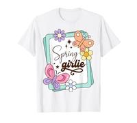 Spring Girlie Cute Seasonal Saying for Spring Lovers Maglietta