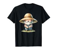 Spring Gnome For Garden Lover Mom And Dad Happy Gardening Maglietta