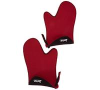 Spring GRIPS, guanti da forno resistenti al calore, in neoprene, da -40 °C a 250 °C, antiscivolo, misura universale, 23 x 15 cm, colore rosso