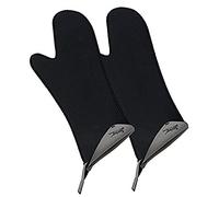 Spring - Guanti da cucina lunghi, set da 2 pezzi, colore fodera: Grigio