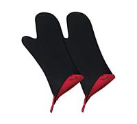 Spring - Guanti da cucina lunghi "Spring Grips", 2 pezzi, colore fodera: Rosso