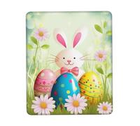 Spring Happy Easter Holiday Mousepad Piccolo Mouse Pad Durevoli Tappetino per Mouse per Computer Ufficio Accessori Scrivania 25X30Cm