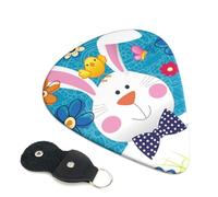 Spring Happy Easter Holiday Plettri per chitarra, 6 plettri per chitarra, stampati su entrambi i lati, per chitarra elettrica, basso, ukulele (0,46 mm, 0,71 mm, 0,96 mm)