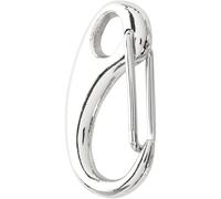 Spring Hook, L: 30 mm, W: 15 mm, silver-plated, 2pcs
