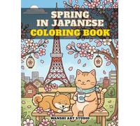 Spring in Japanese Coloring Book