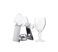 Spring, Set per Irish Coffee con Scaldavivande in Acciaio Inossidabile e 2 Bicchieri da Irish Coffee da 225 ml