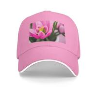 Spring is in the Air Print Neutro Sandwich Hat Style Fit All Year Cappellini da baseball regolabili Snug Secure, rosa, Taglia unica