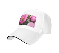 Spring is in the Air Print Neutro Sandwich Hat Style Fit All Year Cappellini da baseball regolabili Snug Secure, bianco, Taglia unica