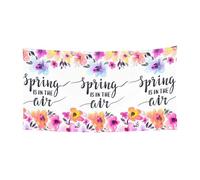 Spring Is In The Air Printing - Confezione da 1 striscione per Halloween, decorazione da appendere per interni ed esterni, resistente ai raggi UV con fori in metallo