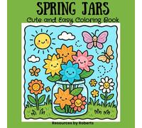 Spring Jars Cute and Easy Coloring Book