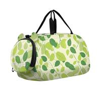 Spring Leaves - Borsone da viaggio per bambini, con scomparto per scarpe, leggero, per viaggi, nuoto, danza, danza, foglie di primavera