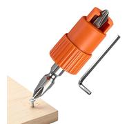 Spring-Loaded Screw Holder, Bit Positioner Tool Set, 2-Pieces Screw Holder with Magnetic Tip, Woodworking Screws Driver, Tool Accessory with Hex Wrench, Screws Tools for Carpentry Furniture