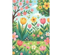 Spring Meadow Floral Notebook for Women: Cute Pastel Flower Garden Journal • Lined Notebook for Writing, Journaling & Daily Notes • Aesthetic Botanical Gift for Girls & Women