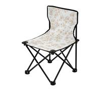 Spring Orange Soft Floreale Pieghevole Zaino Sedia da Campeggio Leggero Portatile Sedie da Spiaggia per Viaggiare con Borsa per il Trasporto Sedia Portatile per Attendere in Linea per Sport Campeggio