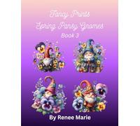 Spring Pansy Gnomes (Book 3) Counted Cross Stitch Patterns - 5 Different Patterns, Easy, Full Sized, Needlepoint