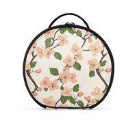 Spring Peach Blossom Pink Travel Bag verticale autoportante grande da appendere borsa da viaggio con divisori regolabili 28 cm