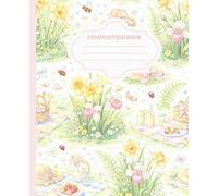Spring Picnic Floral Composition Notebook: Pastel Garden Picnic Journal Cute Cottagecore School Notebook Soft Whimsical Floral Cover