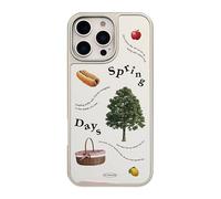 Spring Picnic Specchio Placcatura Cassa Del Telefono per iphone16/15promax/13/14