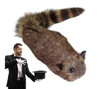 Spring Raccoon, Magic Spring Raccoon Plush, New and Unique Creative Simulation Raccoon Magic Toy, Moving Raccoon Magic Trick Stage Street Illusion Gimmick Magician Props