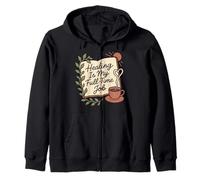 Spring Reset Crescita Mindset Blooming in Progress Self Care Felpa con Cappuccio