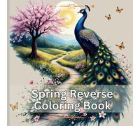 Spring Reverse Coloring Book