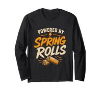 Spring Rolls Eating Asian Food Funny Maglia a Manica