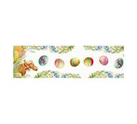 Spring Runner - Table Accent for Seasonal Hosting | Lightweight Fabric Strip, Seventy Two Inch Length with Pastel Holiday Motif & Easy Drape Styling for Meals, Indoor Office, Kitchen and Birthday
