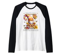 Spring Sayings For Women Honey Bee Gnome Swing Into Spring Maglia con Maniche Raglan