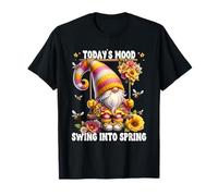 Spring Sayings For Women Honey Bee Gnome Swing Into Spring Maglietta