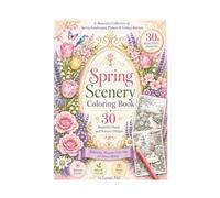spring scenery Coloring Book for Adults: 30 Elegant Nature-Inspired Designs