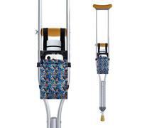 SPRING SEAON Borsa leggera per stampelle sotto le ascelle con ampio spazio di archiviazione, cinghie in velcro sicure, accessorio comodo ed elegante per la mobilità