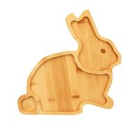 Spring Snack Tray - Easter Table Platter, Wooden Bunny Board with Carrot Inspired Layout, Food Presentation Plate with Playful Design, Party Serveware Category, Dessert Display for Seasonal Events