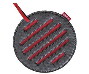 Spring Sottovaso Grips rotondo, materiale in neoprene resistente al calore, da -40 °C a 260 °C, antiscivolo, sottopentola e presine, morbido, flessibile, resistente alle macchie, Ø 22 cm