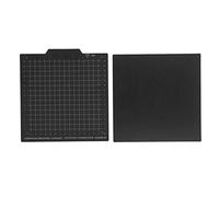 Spring Steel Build Plate, Flexible Magnetic Double Sided 3D Printer Hotbed Sheet with Brushed and Frosted Surface for PLA ABS Printing, High Temp Resistant up to 200 ℃ (180 * 180 mm)