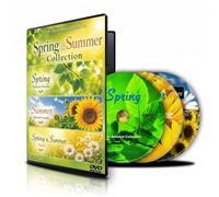 Spring & Summer Collection 3 DVD Set: Relaxing Nature Scenery with Flowers, Lakes & Waterfalls