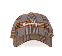 Spring/Summer Cotton Plaid Baseball cap Irregular Pattern Versatile Couple Curved Eaves Casual