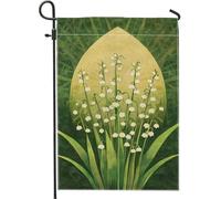 Spring Summer Lily Of The Valley Green Flower Bandiere Durevole Bandiere Verticale Robuste Flag Per Interno Esterno Decorazione 30X45Cm