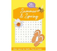 Spring & Summer Word Search: Word searches with easy to read Print about Vacation vibes, Flowers and Sun| 110 pages | 50+ puzzles| activity books…gift for, holidays, vacation and free time