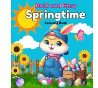 Spring Time Bold and Easy Coloring book