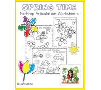 Spring Time Coloring Pages: Articulation Worksheets